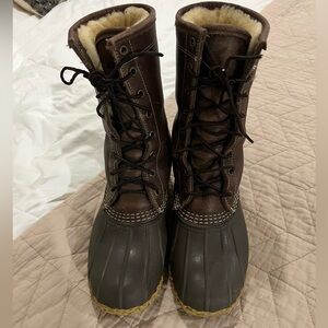 LL Bean Lined Duck Boots